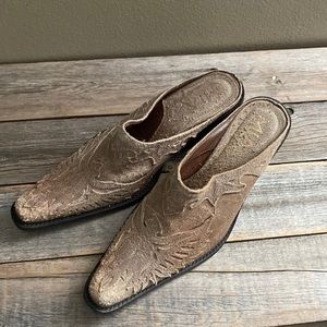 🌟Mia Western Mules Size 7.5 Phoenix Pointed Square Toe